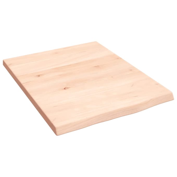 vidaXL - Wastafelblad - 40x50x2 - cm - onbehandeld - massief - hout
