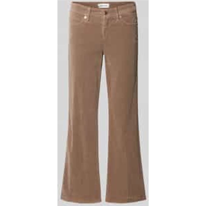 Corduroy broek in verkorte pasvorm, model 'FRANCESCA'