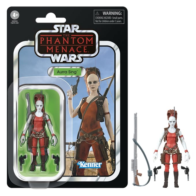 Star Wars The Vintage Collection Aurra Sing, Star Wars: The Phantom Menace 3.75 Inch Action Figure