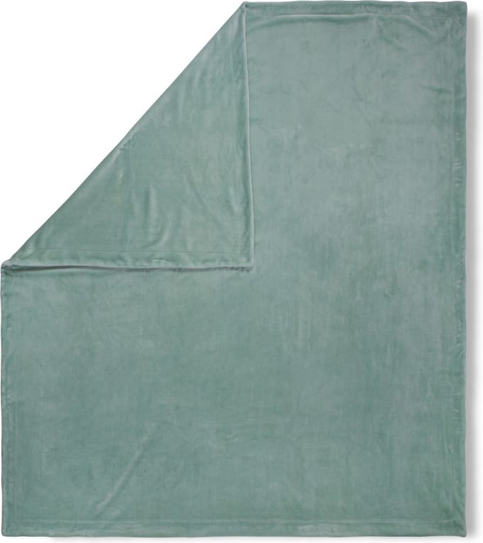 Luxe Aqua Plaid 160x180 cm - Zacht Polyester Strandlaken - Uni Design - Voor 1 Persoon