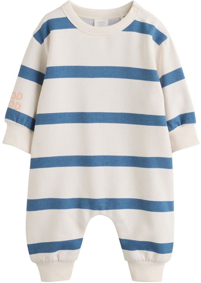 Next - Jongens - Babyrompertje van sweatshirtstof - Blauw
