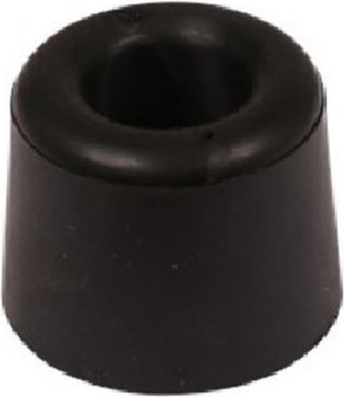 Deurbuffer - zwart - rubber - 35 x 30 mm - deurstopper