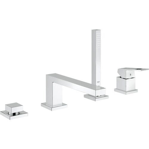 GROHE Eurocube Badkraan - Viergats badrandcombinatie - Chroom