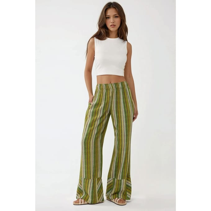 Wijd-Legged Gedrukt Relaxbroek