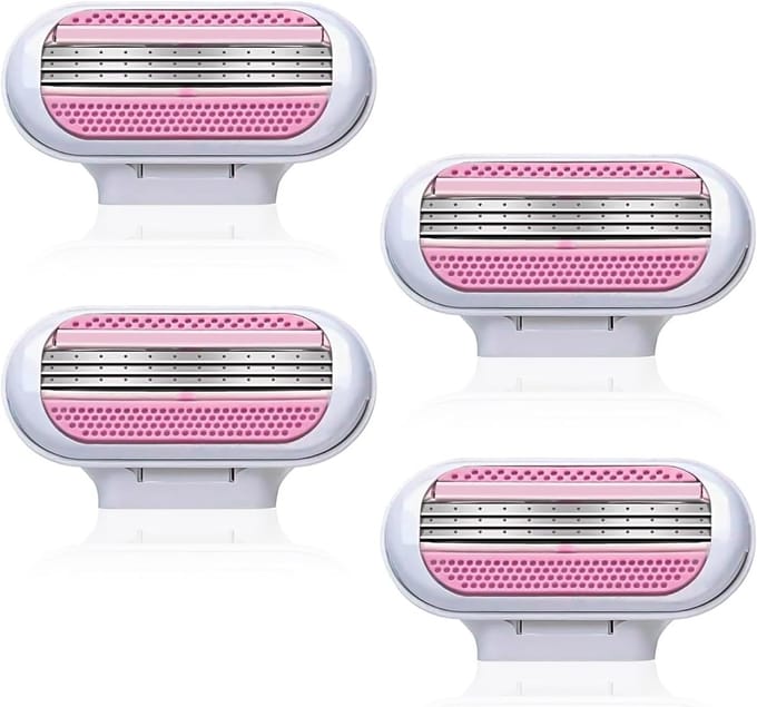 4-pack Vervangende Scheermesjes voor Dames - Snap Razor Navulling voor Gladde Scheerprestaties