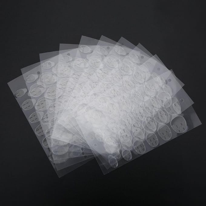 Dubbelzijdige Zelfklevende Lijm Transparante Heldere Sticker Tape voor Valse Nagel Tips Manicure Gereedschap gray