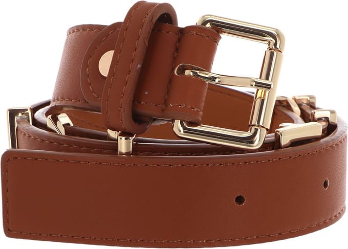 VALENTINO Riem Emma Winter Belt W100 Cuoio / Oro Bruine