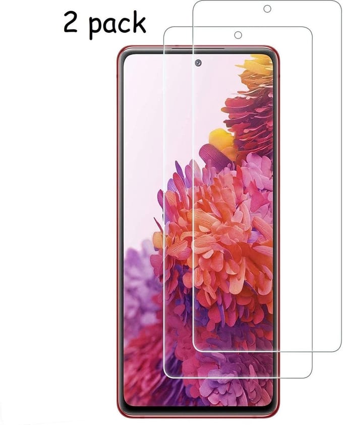 Screenprotector Geschikt voor Samsung Galaxy S20 FE 2022 2 pack Tempered Glass / Screenprotector