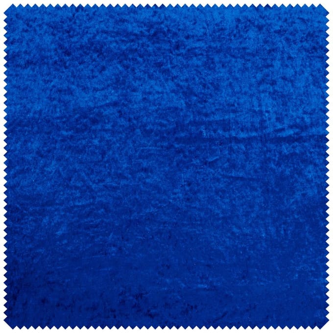 Panne fluwelen stof - Royal Blauw