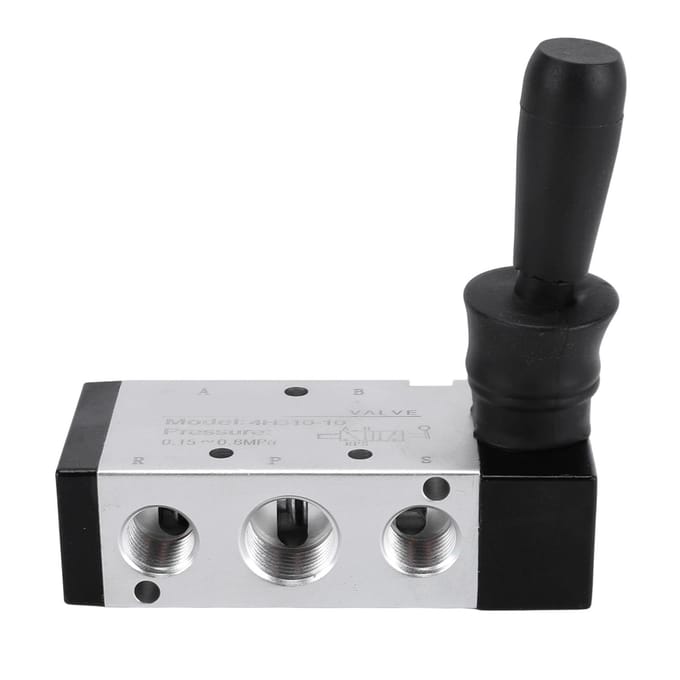 4H310 10 Pneumatisch Duw-Trekklep 5 Weg 2 Posities Handhendel Luchtregelklep 3/8 inch NPT Handmatige Direct Werkende Type