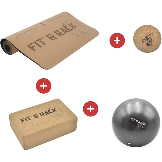 Yogamat met bal Fit & Rack