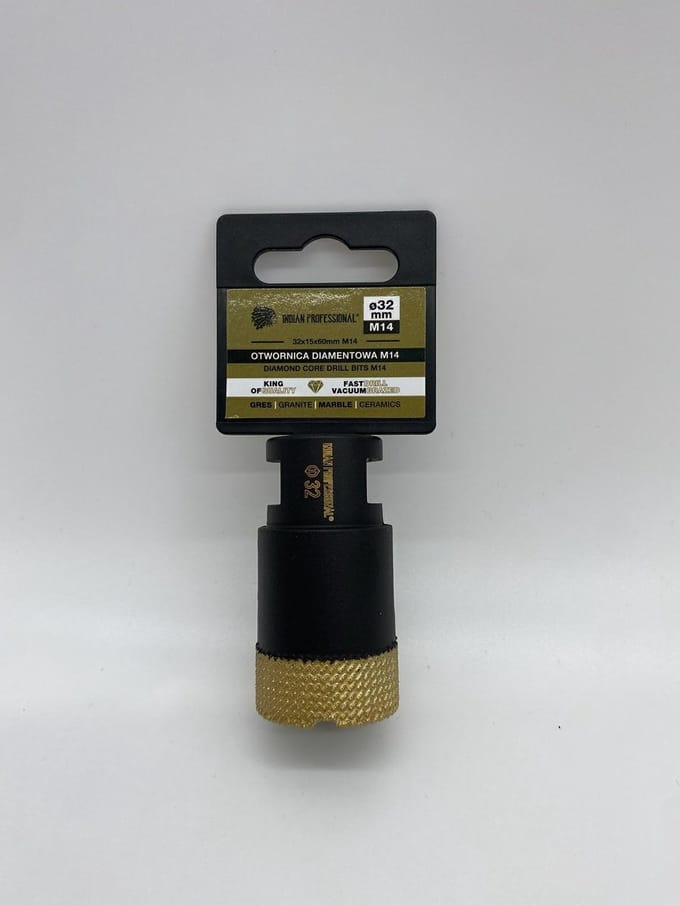 Indian Professional Serie - Diamantboorkroon - 32mm - Droog Boren - M14 Aansluiting