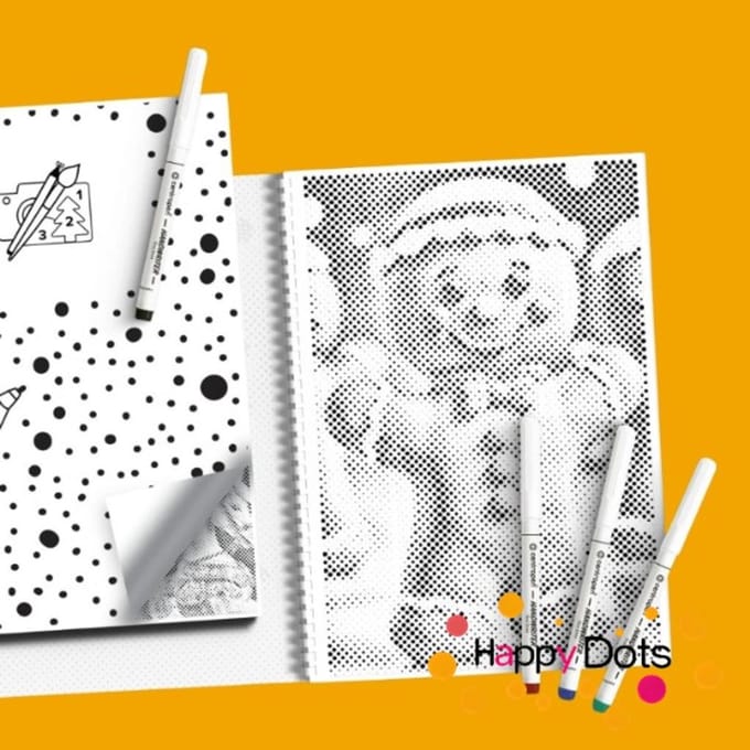 HappyDots DOT Painting Kleurboek Kerst feest