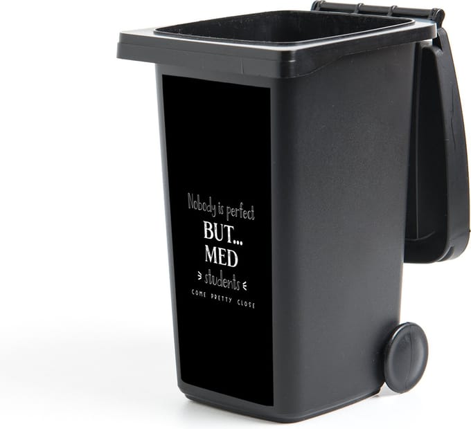 Container sticker Quote - Student - Medicijnen - 44x98 cm - Kliko sticker