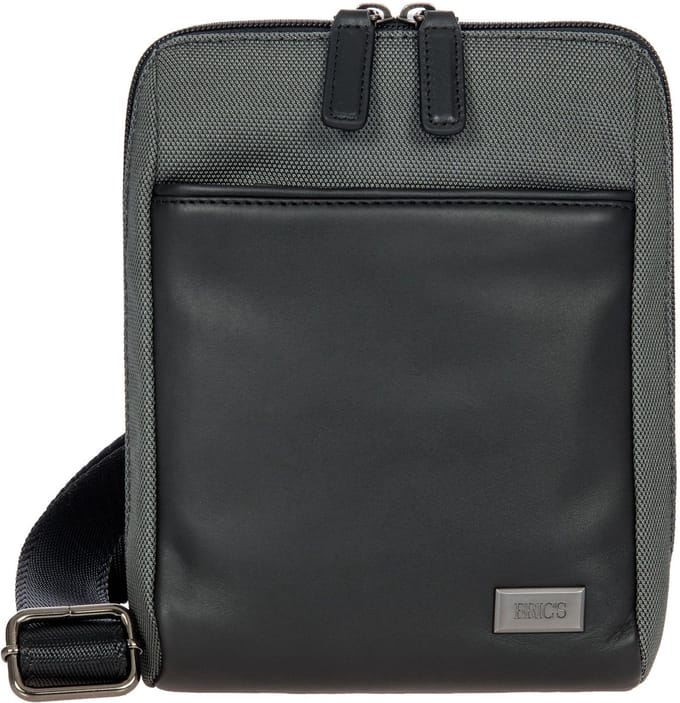 BRIC'S Schoudertas Slingtas Monza Shoulder Bag Grey / Black Grijs