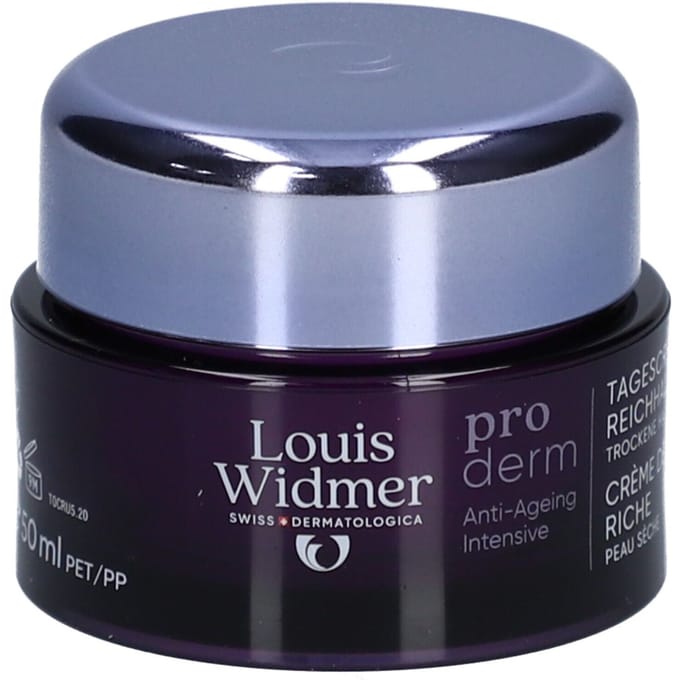Louis Widmer Proderm Anti-Ageing Intensive Dagcrème UV30 Rijke Textuur Zonder Parfum 50