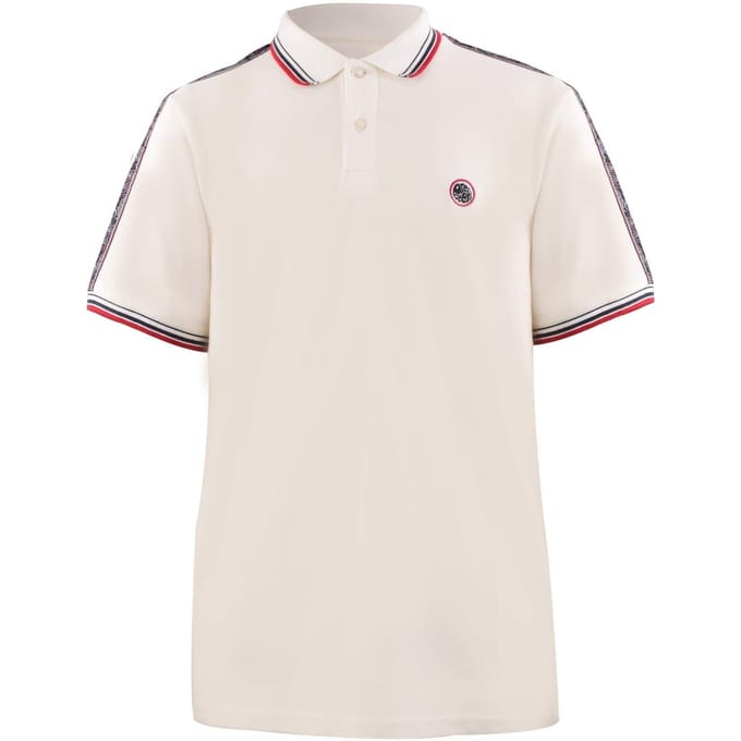 Pretty Green Heren Eclipse Regular Korte Mouwen Polo Shirt (Wit)