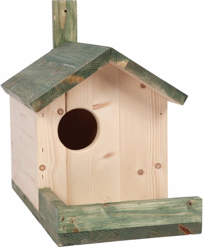 Eekhoornhuisje - Wit/Groen