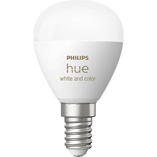 Philips Hue LED lamp - kogellamp - E14 fitting - bevat 1 lamp - aanpasbaar wit en gekleurd licht - slimme verlichting