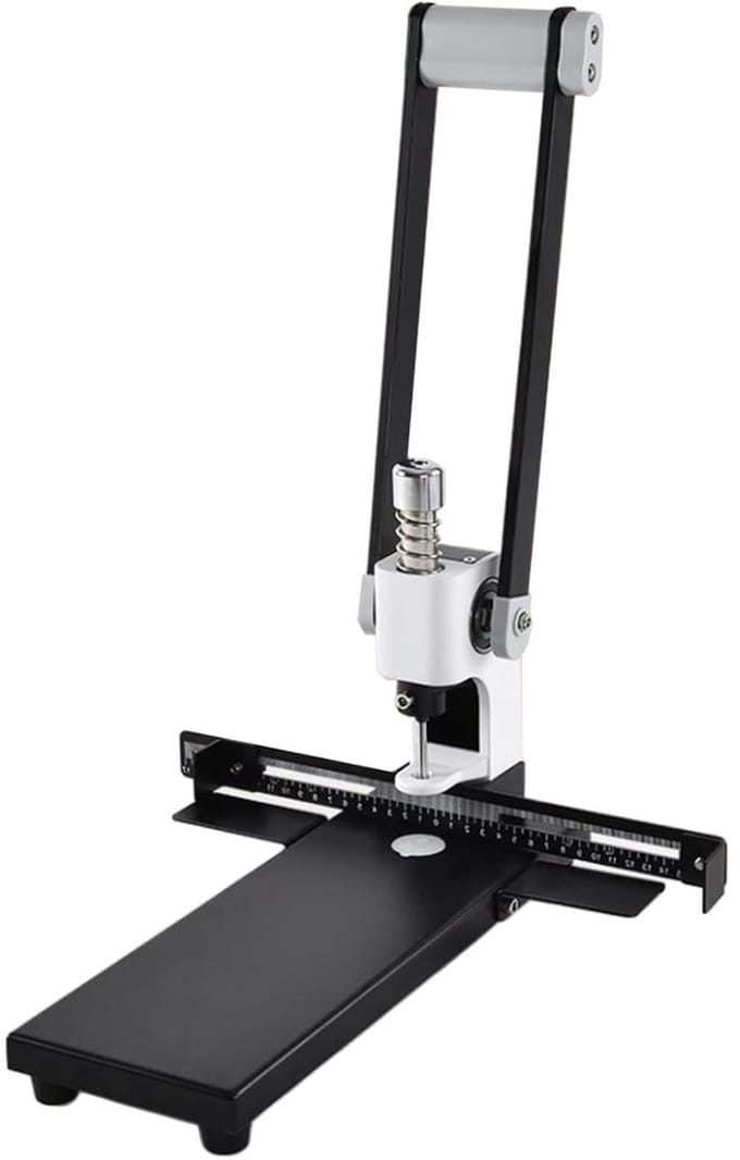 Perforator met één gat - Papierperforator - Documenten organiseren - Robuust metalen ontwerp - 300 vellen capaciteit - Zwart