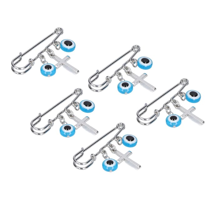 5 Stuks Strass Broche Spelden Multifunctioneel Prachtig Vakmanschap Modeontwerp Blauwe Broches white