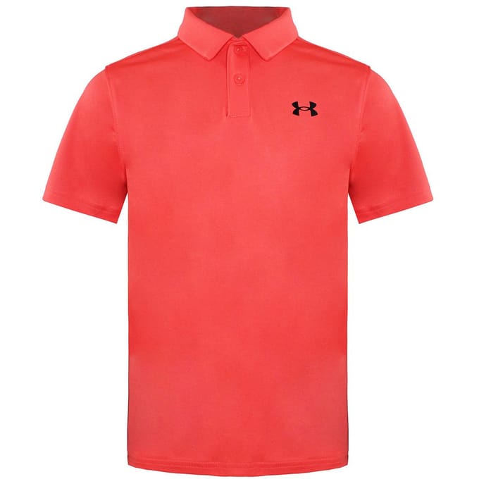 Under Armour Korte Mouw Kraag Rood Kids Performance Poloshirt 1364425 690