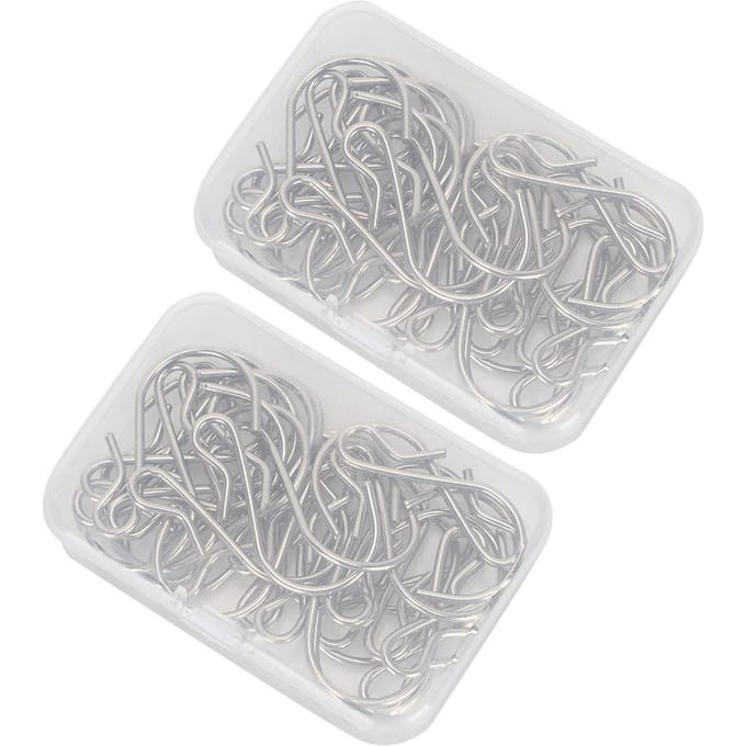 60 Stuks S-vormige Haken Multifunctionele Metalen Hangers voor Decoraties Slaapkamer Gordijn