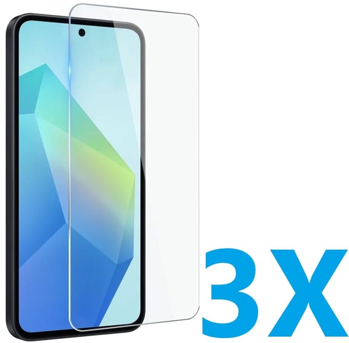 Screenprotector Glas - Tempered Glass Screen Protector Geschikt voor: Samsung Galaxy A56 - 3x