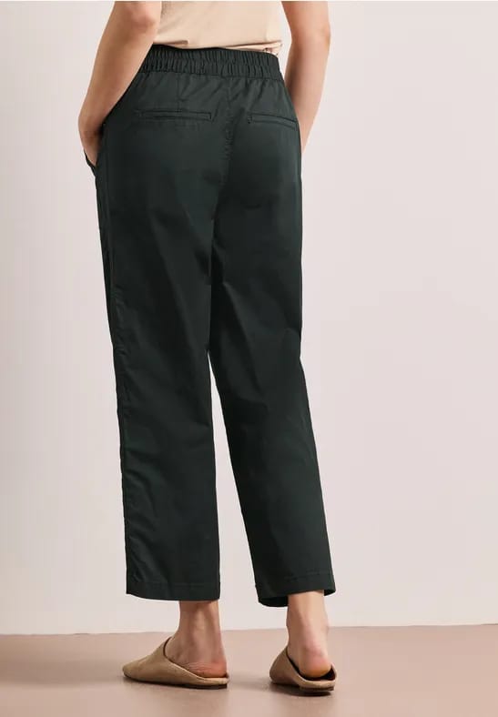 Straight Legs broek in paper touch stof