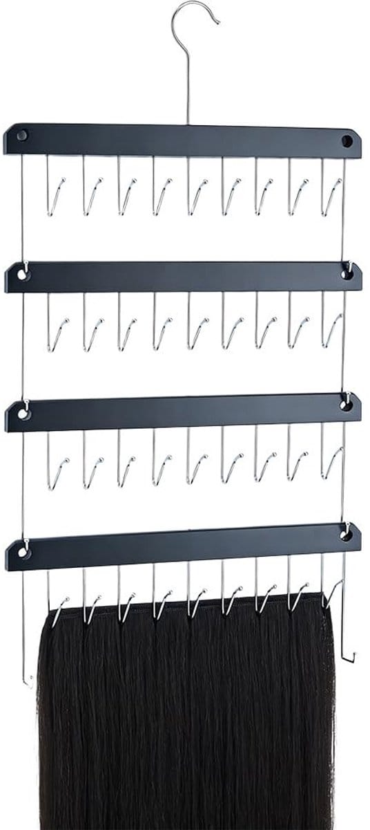 Dailygoods- Haarverlenging Houder Stapelbaar Ontwerp - 4 Stuks