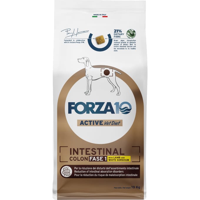 10kg Forza 10 Intestinal Colon Phase 1 Met Lam Hondenvoer Droog