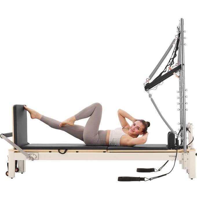 Pilates Reformer Machine Pilates Équipement de Salle de Sport à Domicile avec Résistance