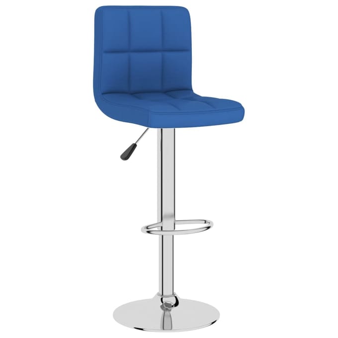 vidaXL - Barkrukken - 2 - st - stof - blauw