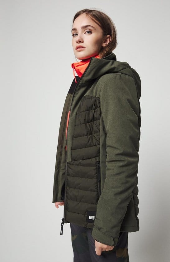 O'Neill Baffle Igneous Jacket Dames Ski jas - Maat XS - Forest Night