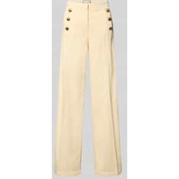 Wide leg broek met persplooien model 'Bridget'
