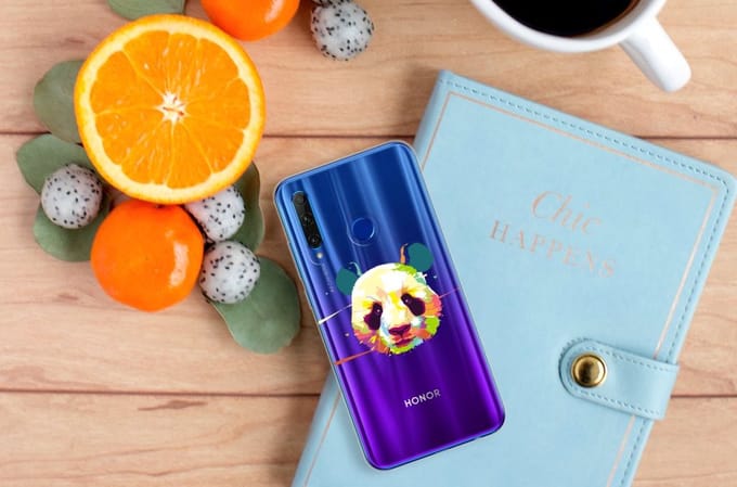 Honor 20 Lite Telefoonhoesje met Naam Panda Color