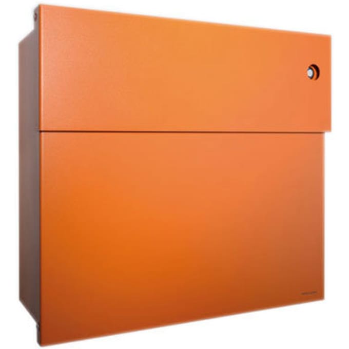 Radius - Letterman brievenbus 4 met blauwe deurbel - oranje