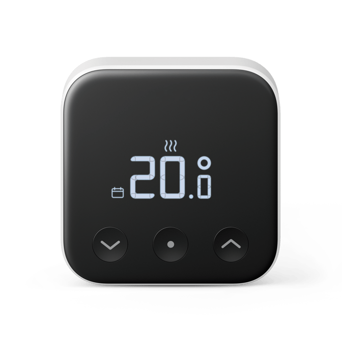 tado° Slimme Thermostaat X - Smart Thermostaat - werkt met Google Home, Alexa & Apple Homekit - Bedrade variant - Zwart/Wit