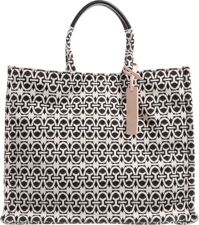 COCCINELLE Handtas Schoudertas Never Without Bag Jacquar Handbag Multi Noir / Noir Zwart
