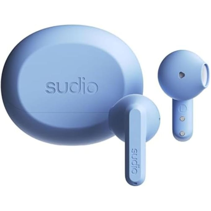 SUDIO A3 Draadloze Oordopjes met Microfoon Compatibel met iOS en Android (Babyblauw) Oordopjes (Bluetooth 5.4 / / / Waterdicht) Type-C