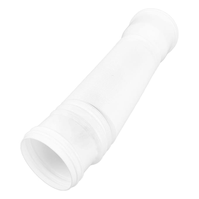 Rallonge de descente d'eau de gouttière Flexible PE Extensible Drain Away Extenseur pour Villa Extérieure Rond Blanc blanc