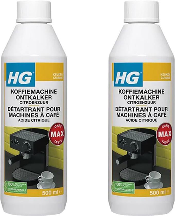 HG Citroenzuur Ontkalker Koffiemachine – 2 stuks inclusief KD spons