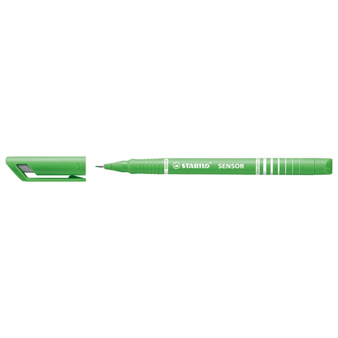 STABILO SENSOR - Fineliner 0,3 mm - Licht Groen - per stuk