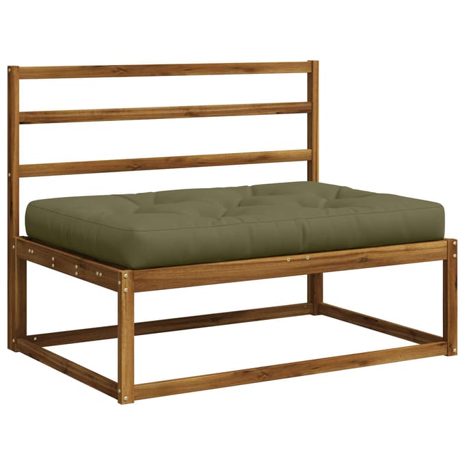 vidaXL - Pallet - Zitkussen - VIANEN - 100% - Polyester - Olijfgroen