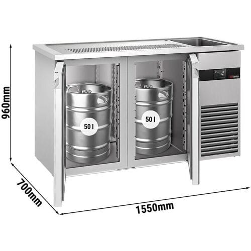 GGM Gastro Biertheke PREMIUM - 1550x700mm - 2 Türen