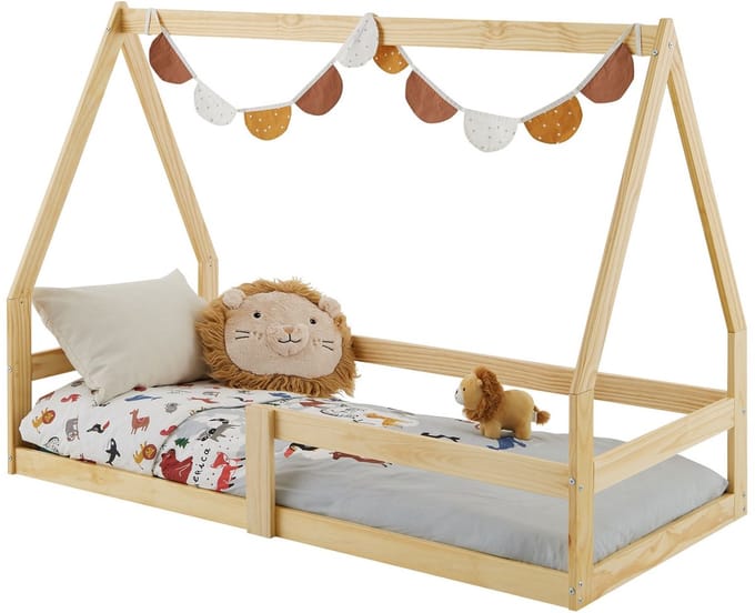 Huisbed LUSIA 80 x 160 cm – Naturel