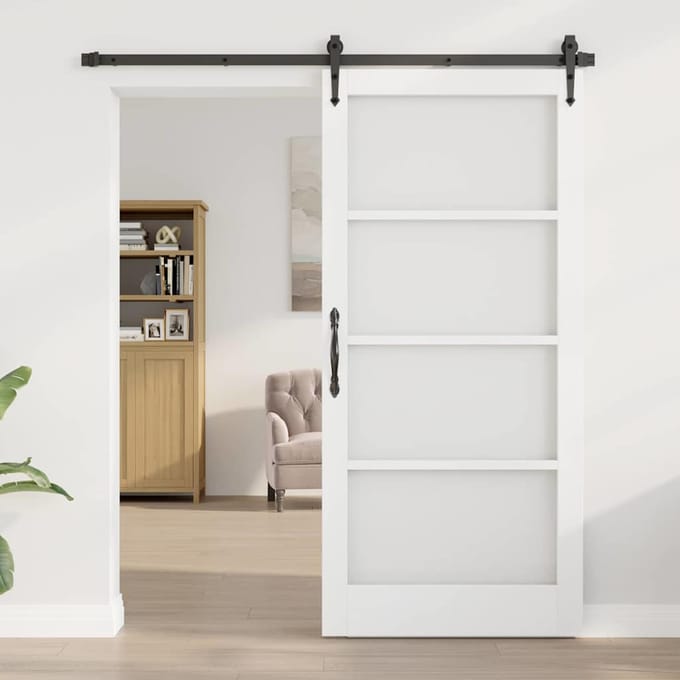 vidaXL - Interne - Deur - ORKDAL - Wit - Voorbereid - 93 - x - 202 - cm