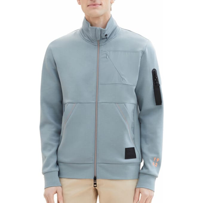 Tom Tailor - Sweatvest - Mannen - XXL - MidGrijs - Katoen - 1040922