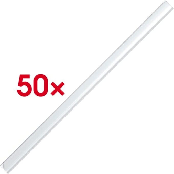DURABLE klemrug, kunststof, 50-60 vellen, 50 st., transparant