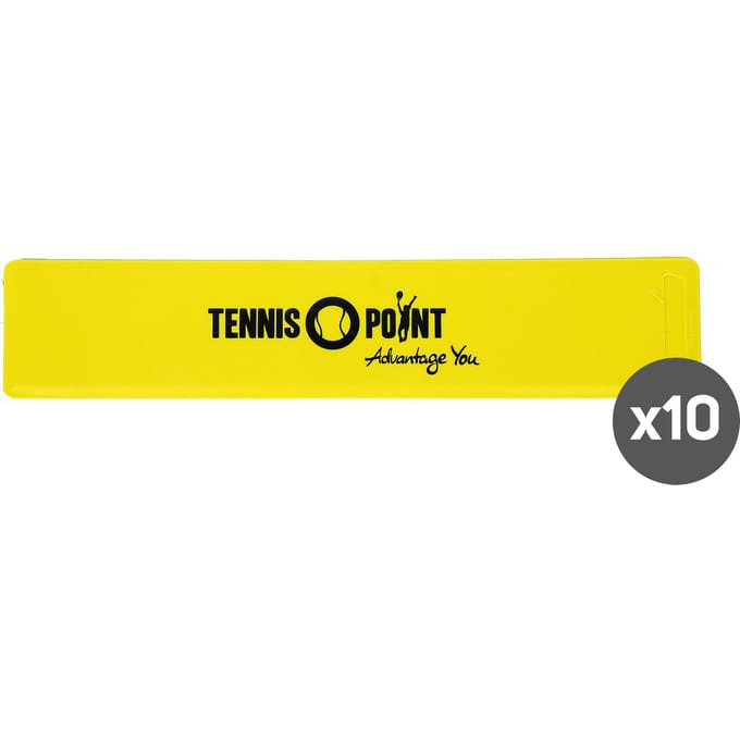 Tennis-Point 10er Pack Markeringslijn-Geel,Zwart